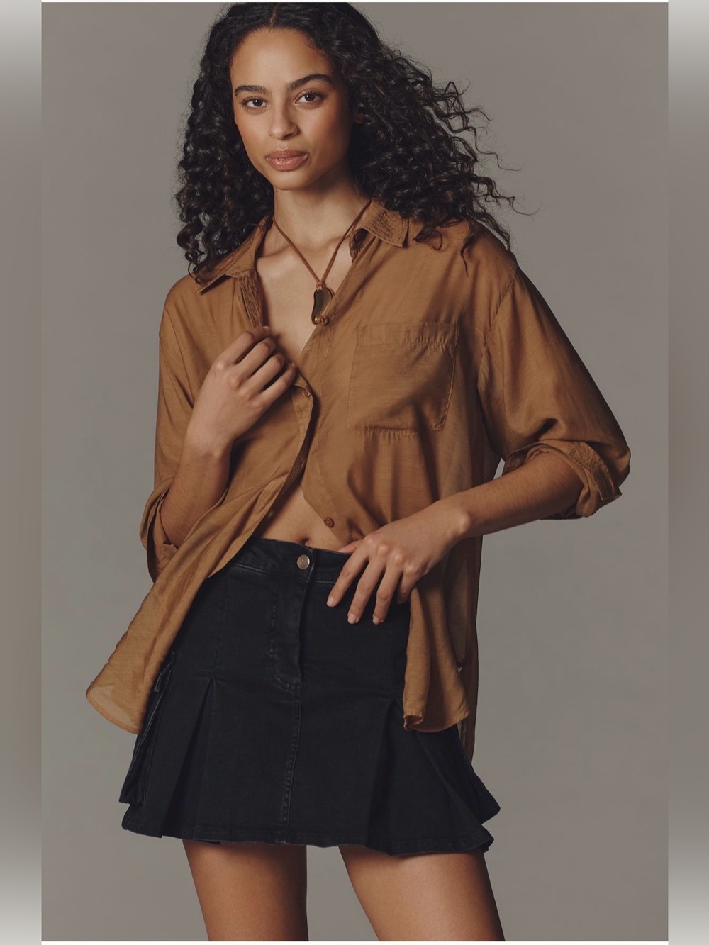 Anthropologie Pilcro Denim Utility Skort